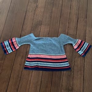 Off the shoulder knit top